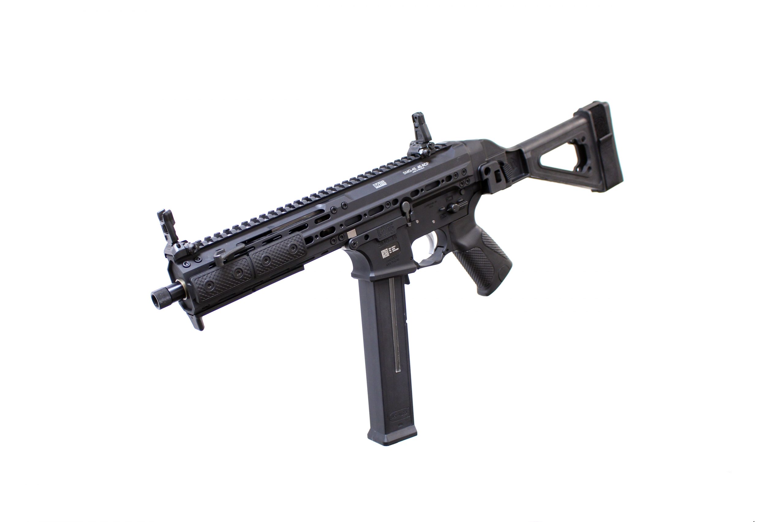 LWRC SMG Pistol .45 ACP 8.5″ Barrel 25 RDs