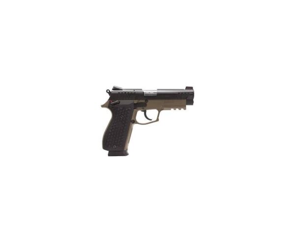 LIONHEART 1-09M-NVK-BRN Pistol 4-inch with Rail 9MM 15rd