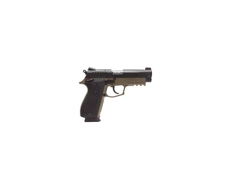 LIONHEART 1-09M-NVK-BRN Pistol 4-inch with Rail 9MM 15rd