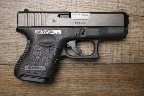 Glock 26 Gen3 9mm Police Trade-in Pistols (Fair Condition)