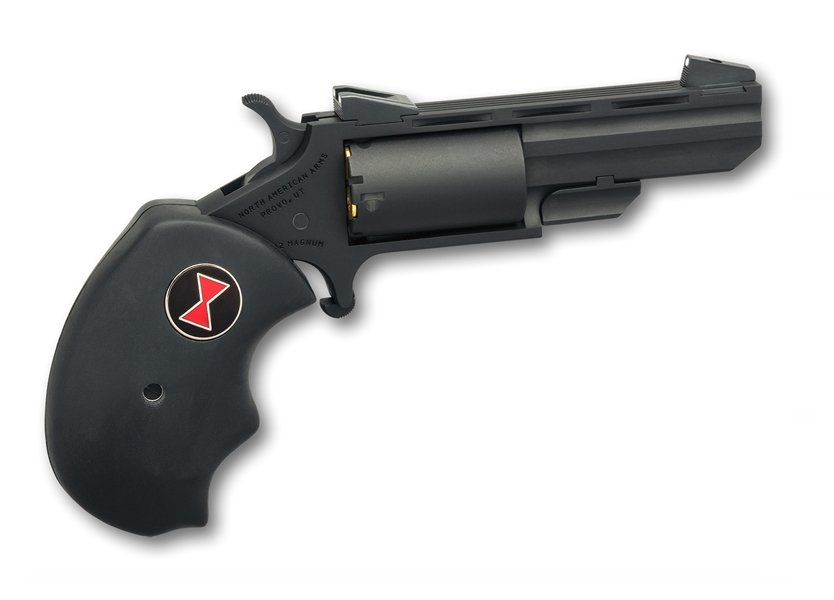 North American Arms True Black Widow Revolver 22 Mag 5 RDs 2″