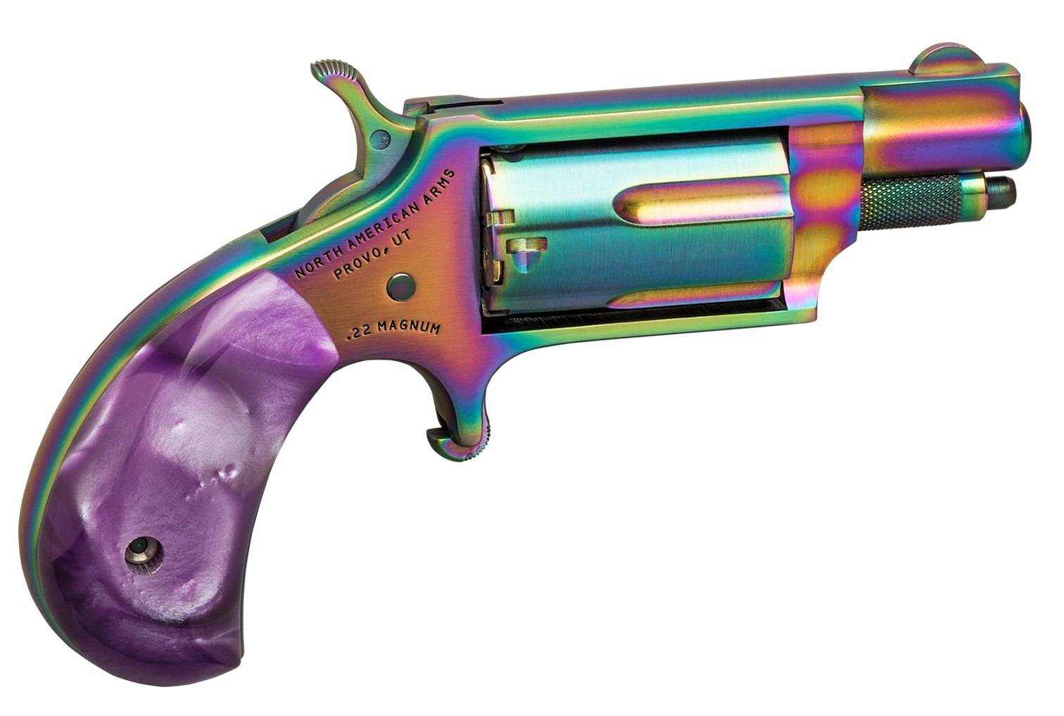 North American Arms TALO Magenta Magnum .22 WMR Mini Revolver 1.125″ 5 RDs