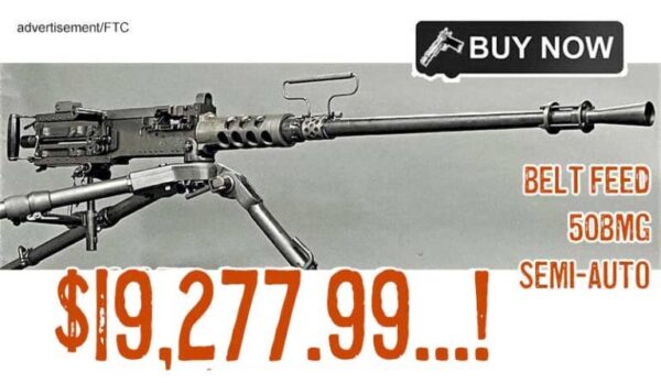 Ohio Ordnance M2-SLR Semi-Auto Belt Fed Rifle 50 BMG