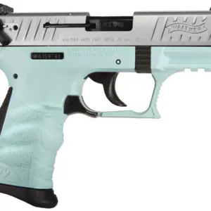 Walther P22 QD 22LR Rimfire Pistol with Angel Blue Frame