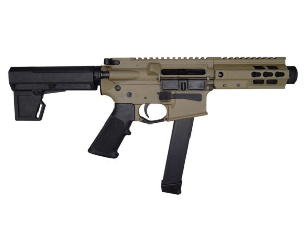Brigade AR Style Battle Pistol Flat Dark Earth 9mm 5.5″ 33-Round