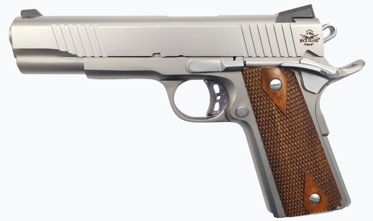 Rock Island Armory M1911 Rock FS Tactical .45 ACP 5″ 8 Rounds Stainless
