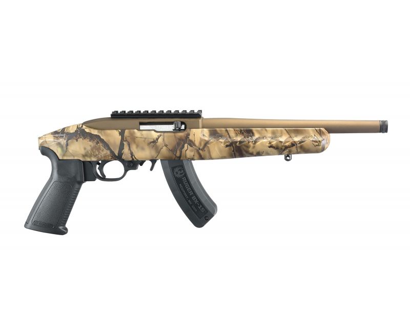 Ruger 22 Charger Go Wild Burnt Bronze .22 LR 10″ Barrel 15-Rounds