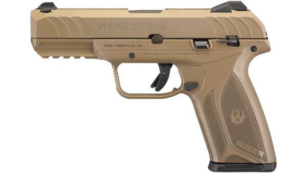 Ruger Security-9 Pistol Coyote Brown 9mm 4″ 15 RD Adjustable Sights