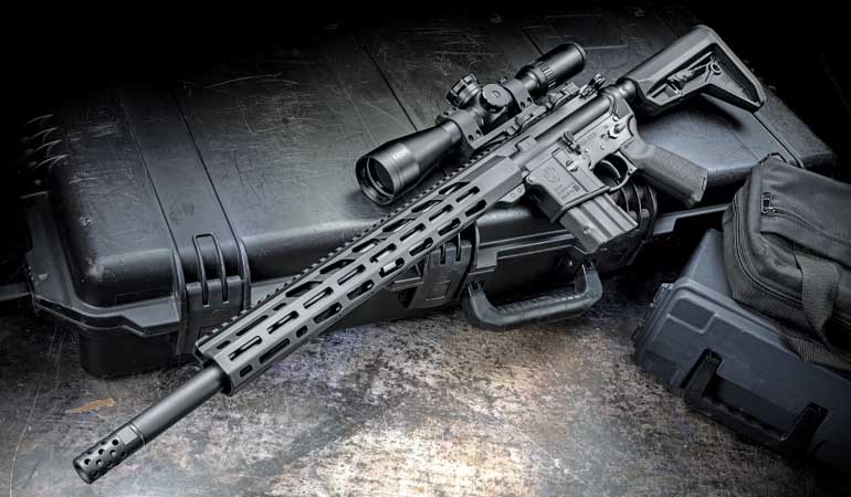Ruger AR 556 MPR 5 56mm Semi Automatic Rifle with Davidsons Dark Earth Finish