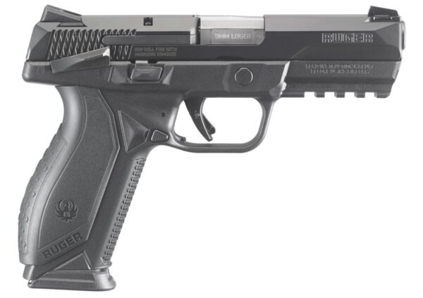 Ruger American Duty Pistol 9mm 4.2″ 10rd Novak LoMount Sights