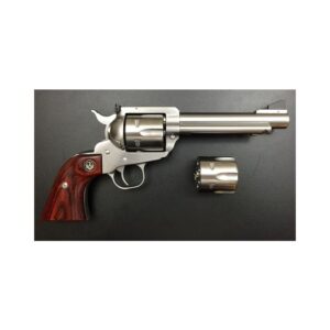 Ruger Blackhawk Flattop Stainless/Wood 357Mag/9mm 5.5-inch 6Rnd 2Cylinders