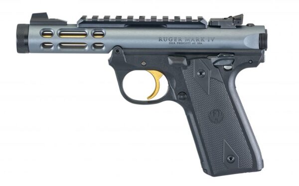 Ruger Mark IV 22/45 Lite Grey Anodized Aluminum .22 LR 4.4″ 10-Round