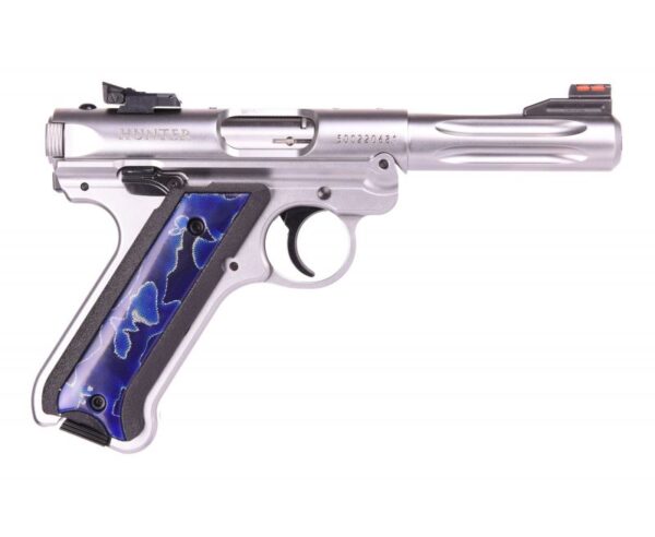 Ruger Mark IV Raffir Hunter Stainless / Blue .22 LR 4.5″ Barrel 10-Rounds