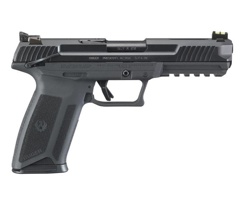 Ruger-57 Pistol 5.7x28mm 20 Rounds – Adjustable Fiber Sights