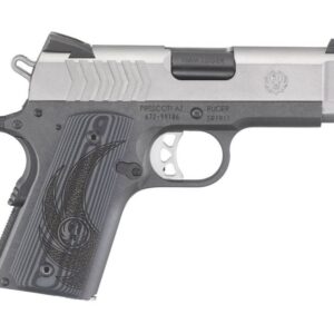 Ruger SR1911 Lightweight Officer Stainless 9mm 3.6-inch 8Rds Novak 3-Dot Adj RS/Fixed FS sights