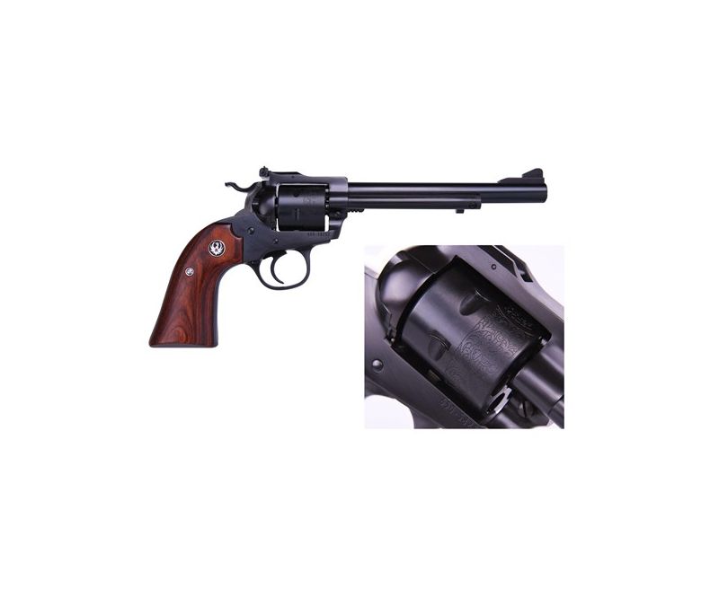 Ruger Single Six Bisley Satin Blue with Rosewood Grips 32 H&amp;R MAG 6.5-inch 6rd Revolver
