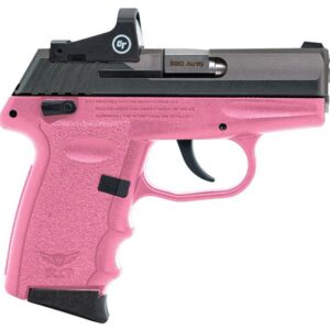 SCCY CPX-4 Pink / Black .380 ACP 3.1″ Barrel 10-Rounds CTS-1500 Red Dot Sight