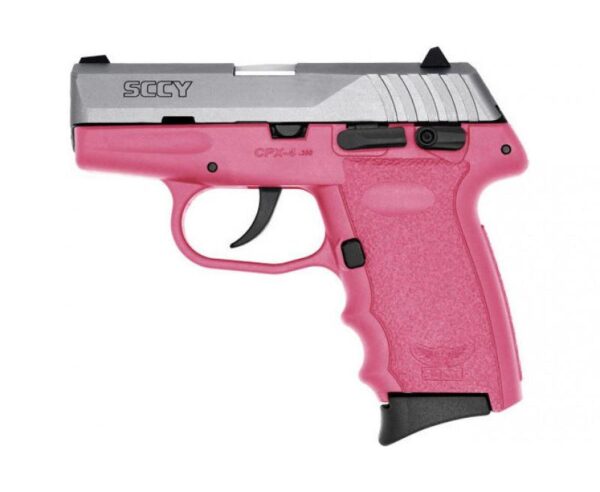SCCY CPX-4 Pink / Stainless .380 ACP 2.96″ Barrel 10-Rounds