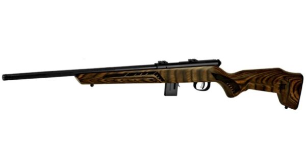 Savage 93r17 Minimalist 17 HMR Bolt Action Rifle with Green Laminate Stock
