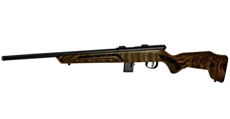 Savage 93r17 Minimalist 17 HMR Bolt Action Rifle with Green Laminate Stock