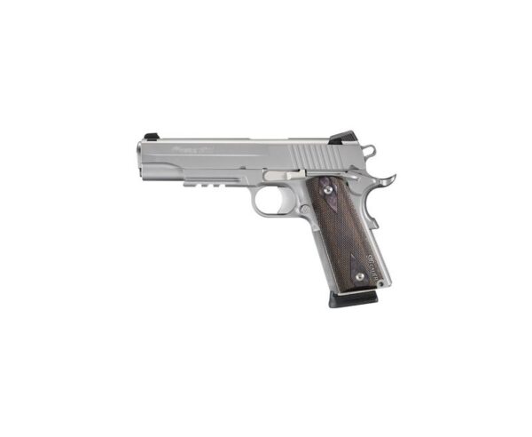 Sig Sauer 1911 Stainless .45 ACP 5″ 8-Round with Wood Grips