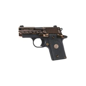 Sig Sauer P238 Engraved Rose Gold / Black .380 ACP 2.7-inch 6Rds Siglite Night Sights