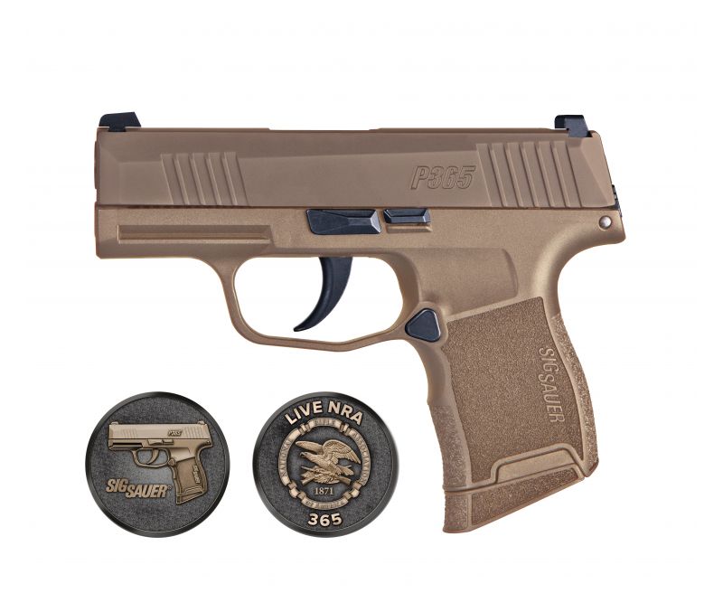 Sig Sauer P365 NRA Coyote Tan 9mm 3.1″ Barrel 10-Rounds