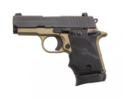 Sig Sauer P938 Micro-Compact 9mm 3″ Barrel 6 RDs Desert Bronze