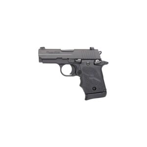 Sig Sauer P938 with Hogue Rubber Grip Black 9mm 3-inch 7Rds Siglite Night Sights