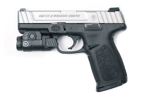 Smith & Wesson SD9 VE 9mm 4″ Barrel 16-Rounds Crimson Trace Rail Master Stainless
