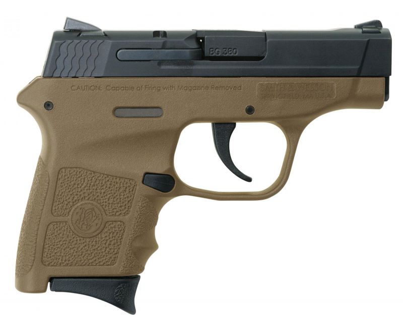 Smith and Wesson M&amp;P Bodyguard Black / Flat Dark Earth .380 ACP 2.75-inch 6Rds