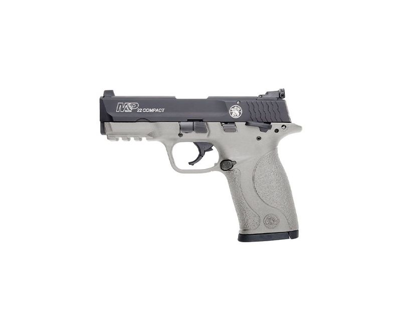 Smith and Wesson M&amp;P22 Compact Gray / Black .22 LR 3.6″ Barrel 10-Rounds