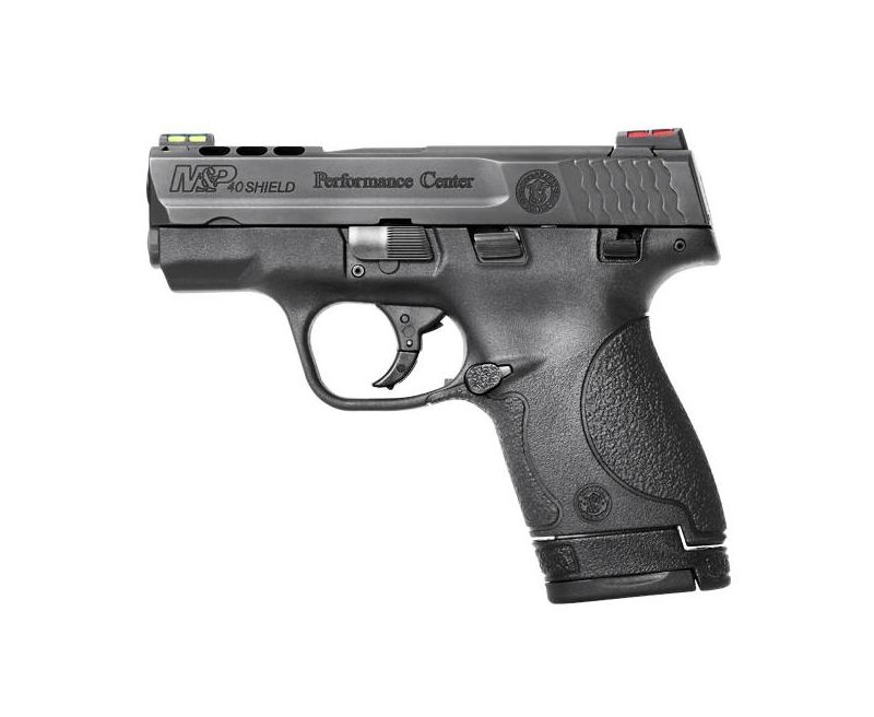 Smith and Wesson M&amp;P40 Shield Performance Center Black .40 SW 3.1-inch 7rd Ported Barrel Hi-Viz Sights