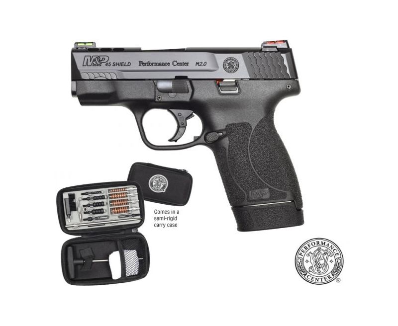 Smith and Wesson M&amp;P45 Shield 2.0 HiViz Sights .45 ACP 3.3-inch 7Rds