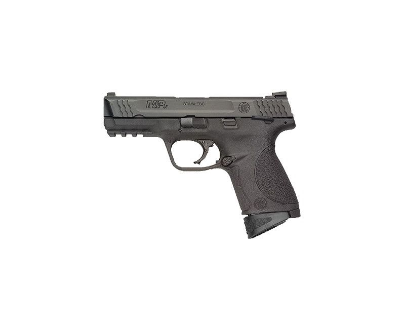 Smith &amp; Wesson Black Compact M&amp;P Semi Auto Handgun .45 ACP 4 Inch 8Rds