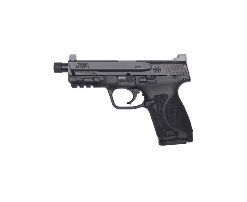 Smith and Wesson M&amp;P9 M2.0 Compact Threaded Barrel 9mm 4.625″ Barrel 15-Rounds