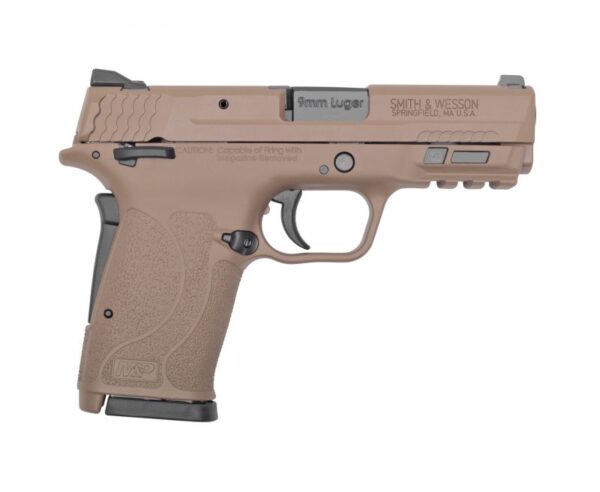Smith and Wesson M&P9 Shield EZ Flat Dark Earth 9mm 3.6″ Barrel 8-Rounds Manual Thumb Safety