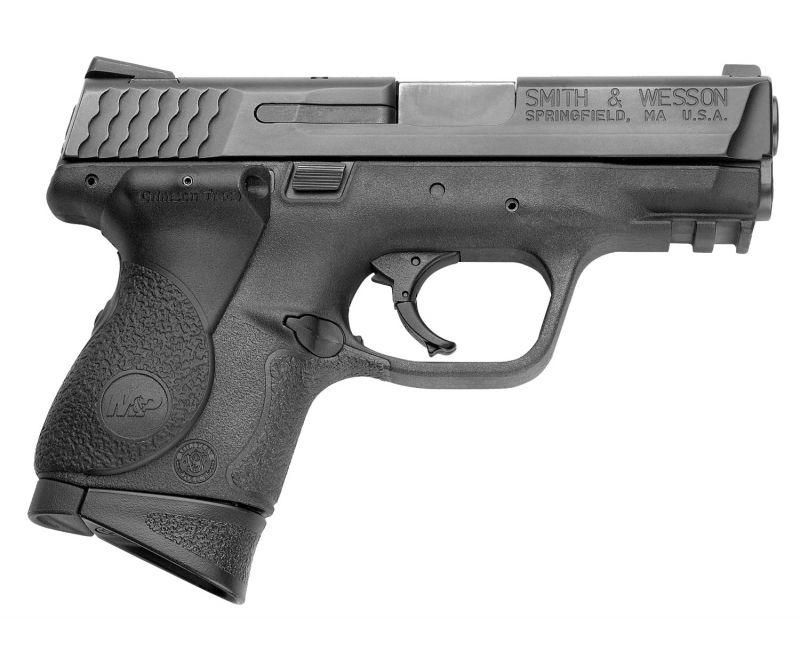 Smith and Wesson M&amp;P9C Black 9mm 3.5-inch 12Rds w/ CTC Lasergrip