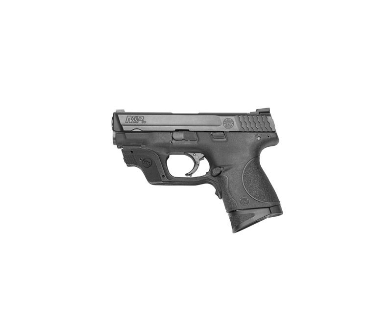 Smith and Wesson M&amp;P9c Black 9mm 3.5-inch 12Rnd Green Laser