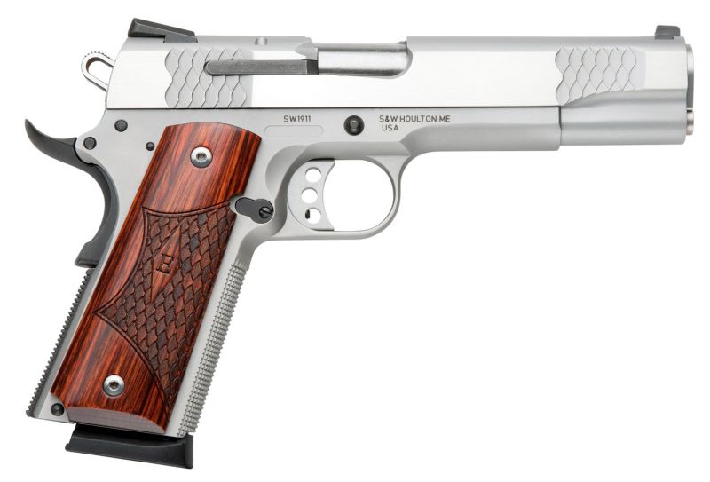 Smith &amp; Wesson SW1911 E-Series .45 ACP 5″ Barrel 8 RDs Stainless
