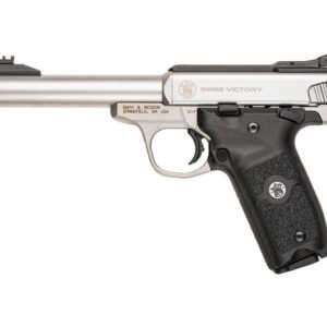Smith and Wesson SW22 Victory Stainless .22LR 5.5-inch 10Rd Fiber Optic Sight