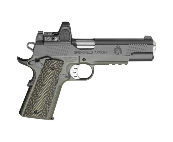 Springfield Armory 1911 Loaded Marine Corps Operator Black / OD Green .45-120 5″ Barrel 7-Rounds with RMR