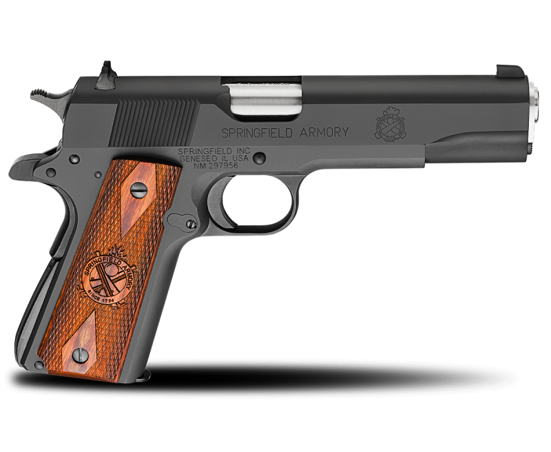 Springfield 1911 Mil-Spec .45ACP 5 Inch 7 Rd 3 Dot Sights Parkerized