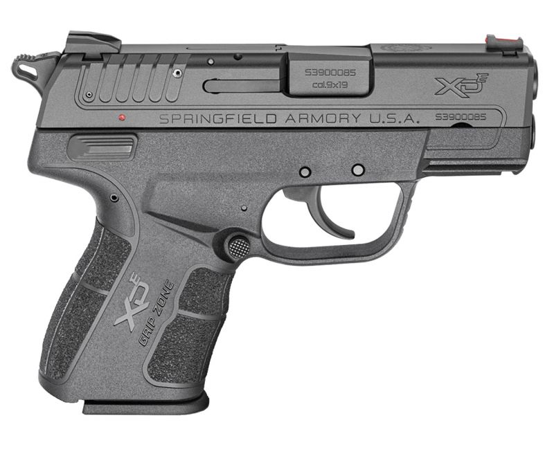 Springfield Armory XD-E Pistol 9mm 3.3-inch with 1 9rd and 1 8rd Magazine