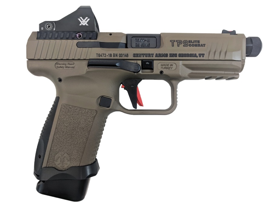 Canik TP9SF Elite Combat Flat Dark Earth 9mm 4.7″ Barrel 15-Rounds