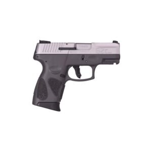 Taurus G2C Stainless/Gray 9mm 3.2-inch 12Rds Three Dot Adjustable Rear Sight