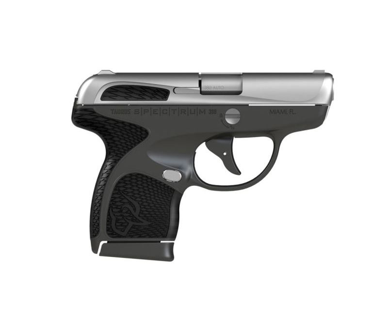 Taurus Spectrum Stainless .380 ACP 2.8-inch 7Rds Black Slide &amp; Frame Accents