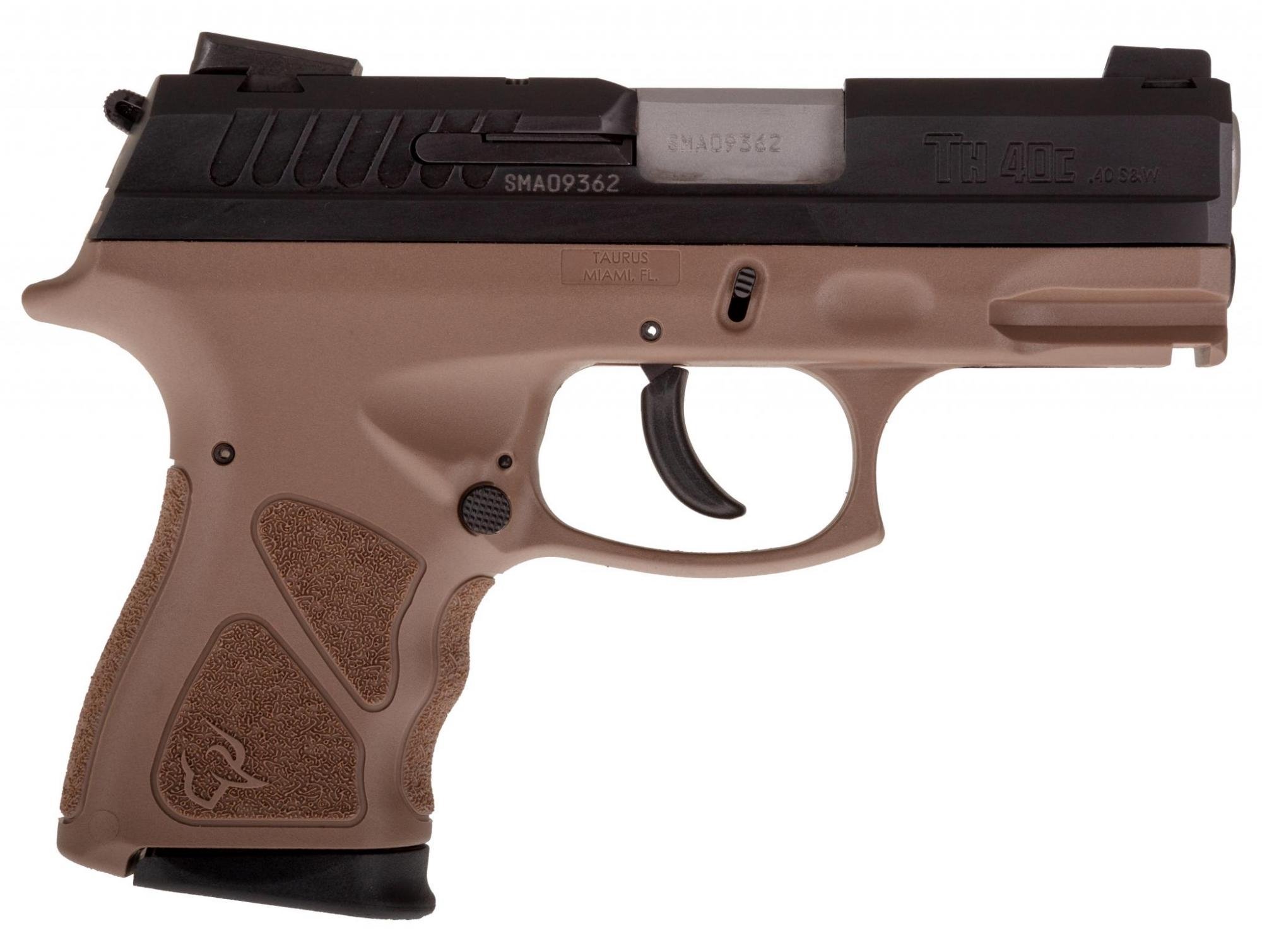Taurus TH40 Compact 40SW 15Rds 3.54-inch Novak Drift Adjustable Front &amp; Rear Sights