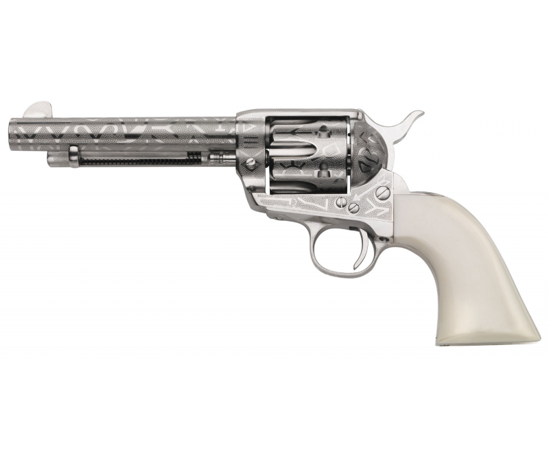 Taylor’s and Co. Model 1873 Cattleman Stainless / White .45LC 5.5-inch barrel 6-round