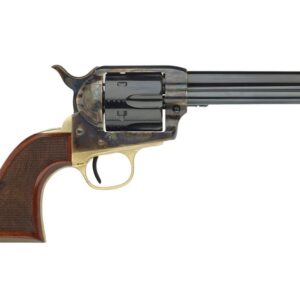 Taylor’s & Company Taylors 1873 Ranch Hand 357 Magnum 4.75″ 6 Rounds Checkered Walnut Blued